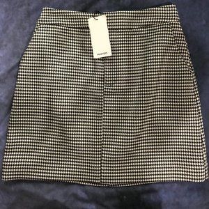 NEW Mango Houndstooth Mini Skirt